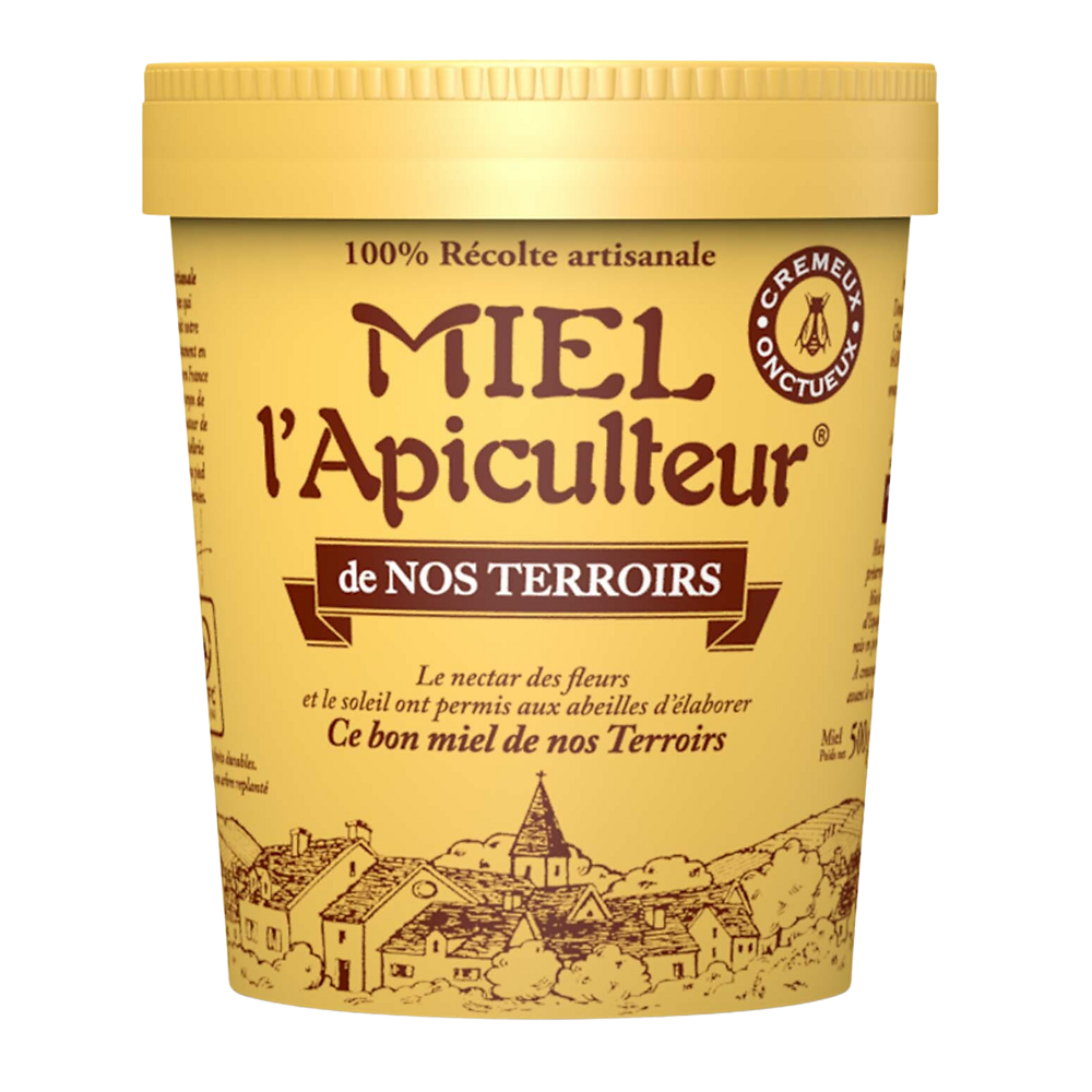 Miel de nos terroirs crèmeux MIEL L'APICULTEUR, 500g