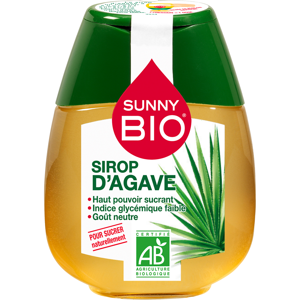 Sirop d'agave SUNNY BIO, doseur de 250g