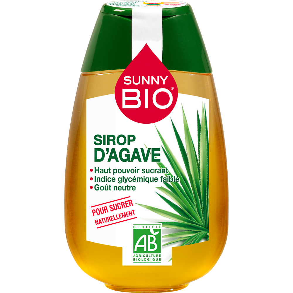 Sirop d'agave SUNNY BIO, doseur de 500g