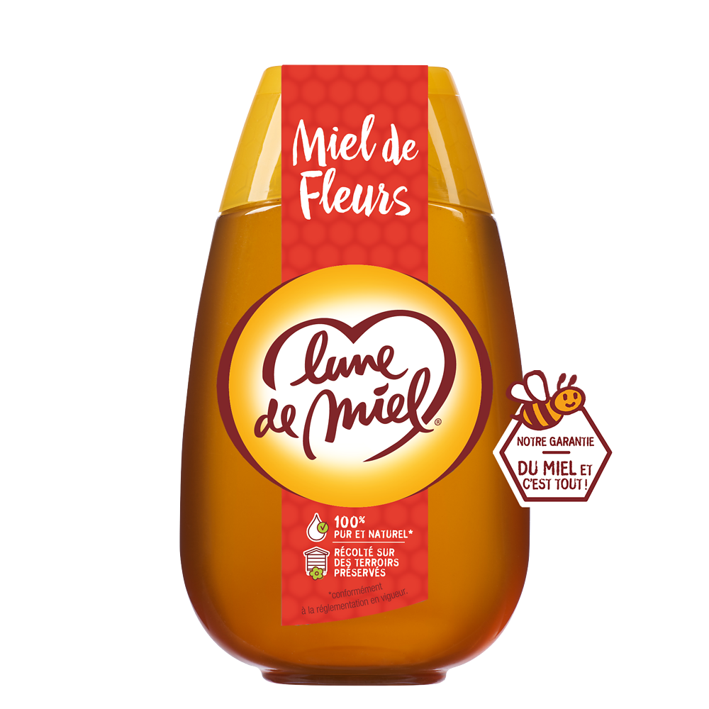 Miel de fleurs liquide LUNE DE MIEL, 500g