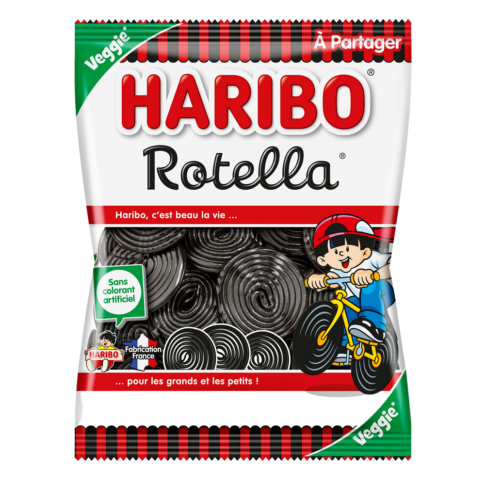 Bonbon Rouleaux de réglisse Rotella HARIBO, 300g