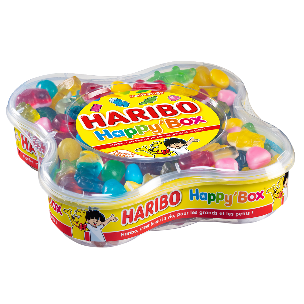 Bonbons Happy box HARIBO, boîte de 600g