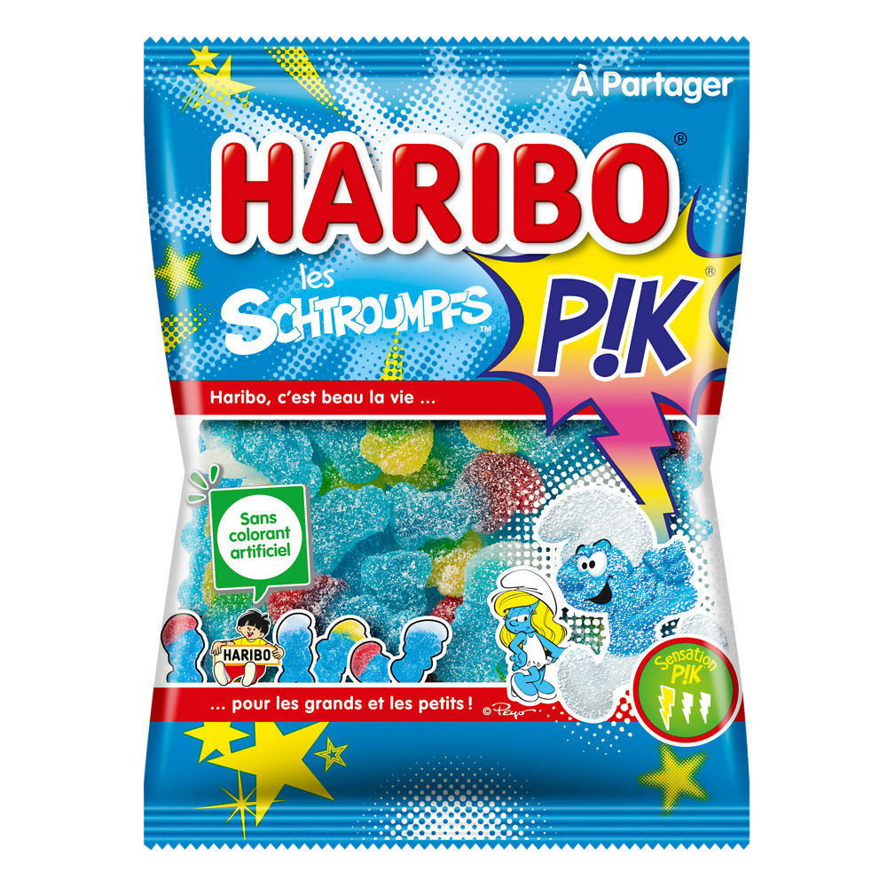 Bonbon Les schtroumpfs Pik HARIBO, 275g