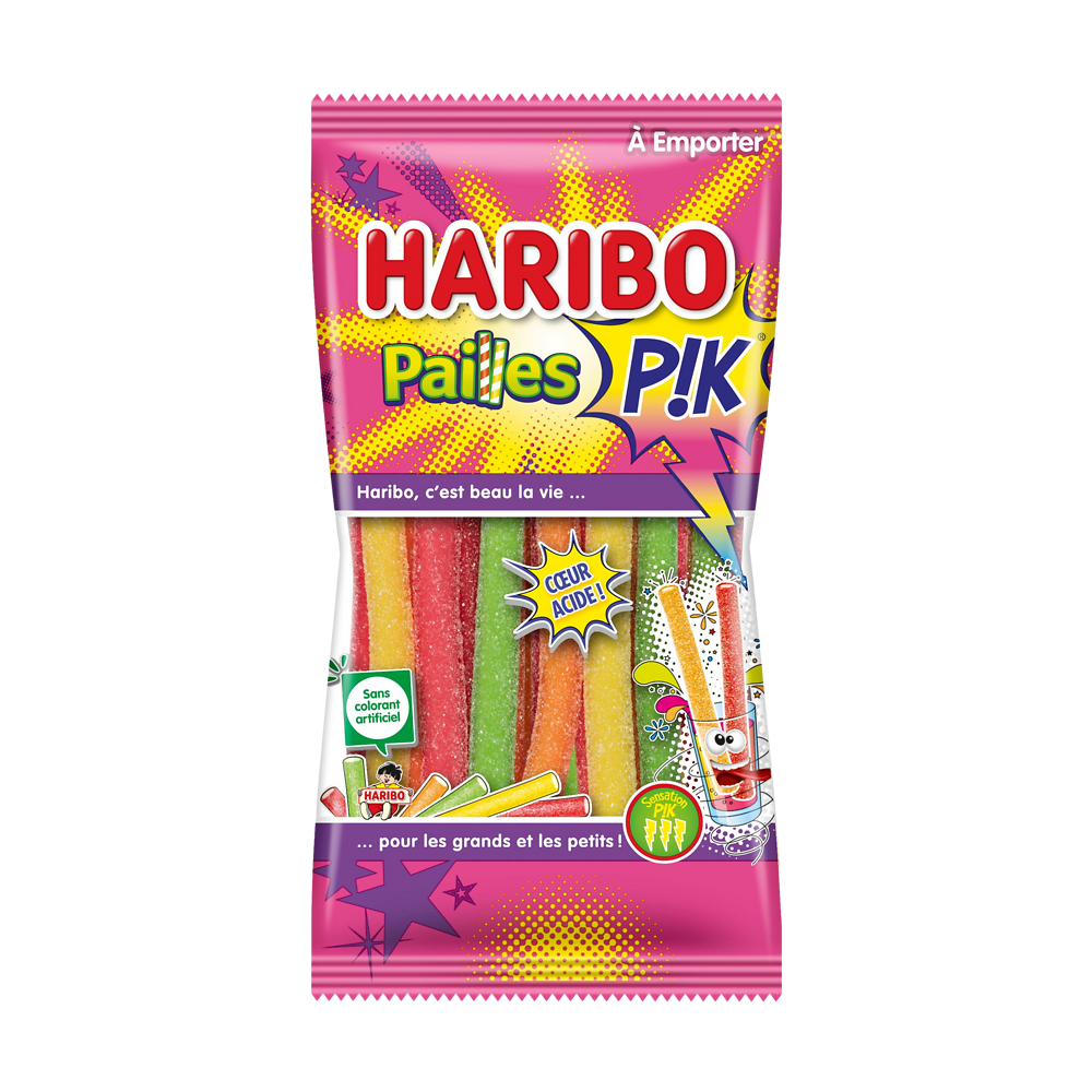 Bonbon Paille pik HARIBO, sachet de 180g