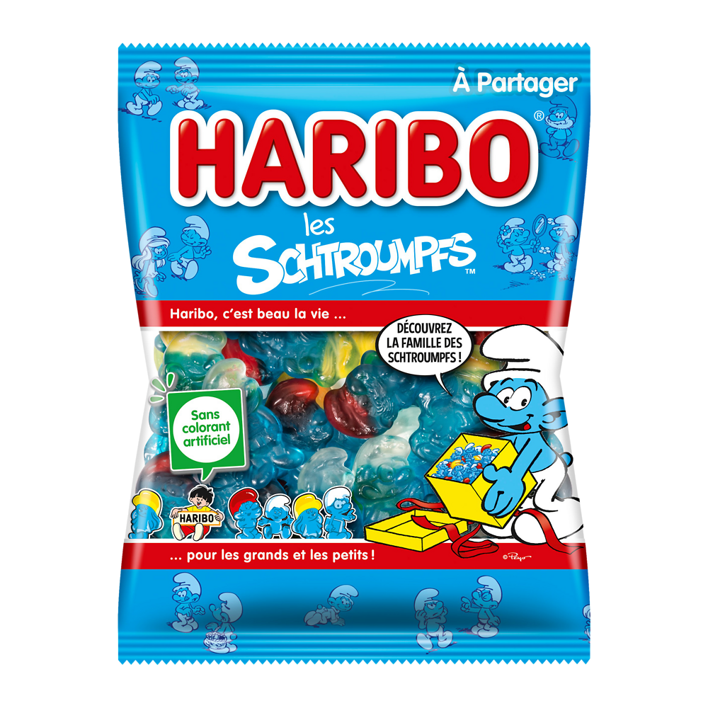 Bonbon Schtroumpfs HARIBO sachet 300g