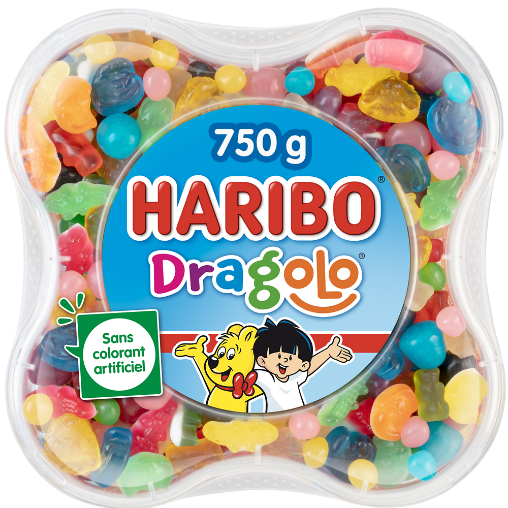 Confiserie assortie dragolo HARIBO boîte 750g