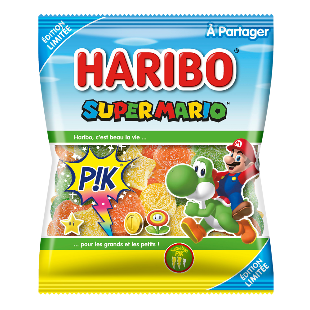 Bonbons super mario pik HARIBO, 180g