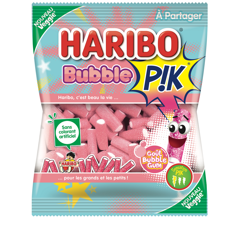 Bonbons bubble pik HARIBO, 180g