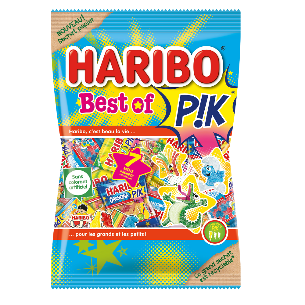 Confiserie Best of Pik HARIBO paquet de 320g