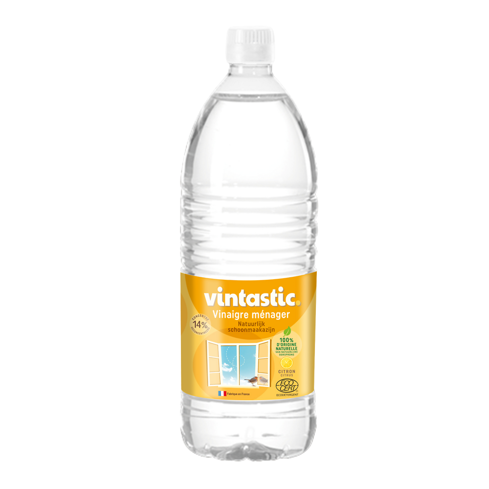 Vinaigre ménager parfum citron VINTASTIC 14°flacon 1L