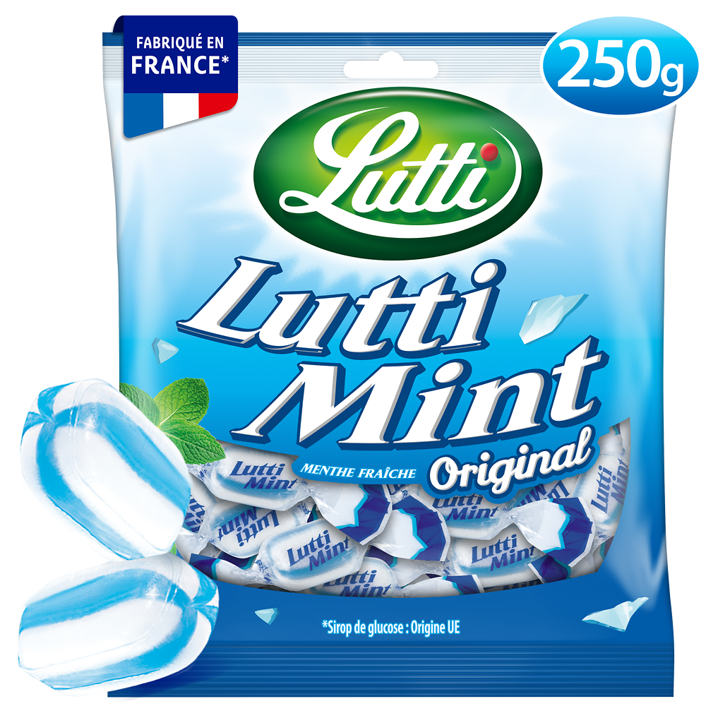 Bonbons Luttimint à la menthe LUTTI - Sachet de 250g