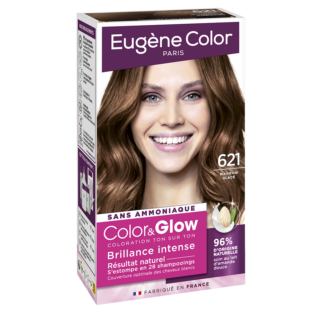 Coloration COLOR & GLOW N°621 Marron glacé EUGENE COLOR