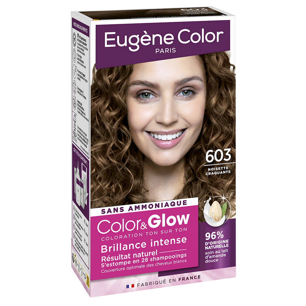 Coloration EUGENE COLOR COLOR & GLOW N°603 Noisette craquante