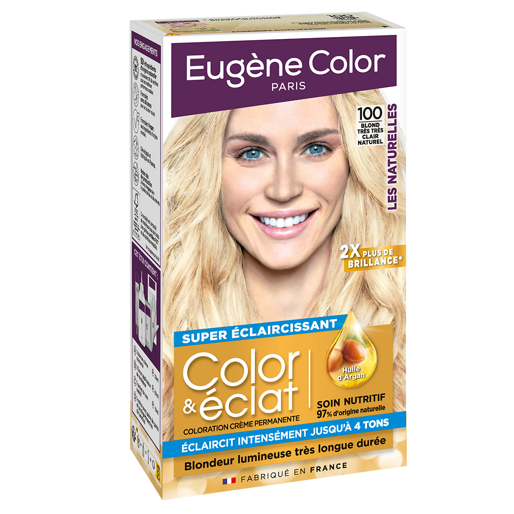 Coloration permanente blond très très clair naturel n°100 EUGÈNE COLOR