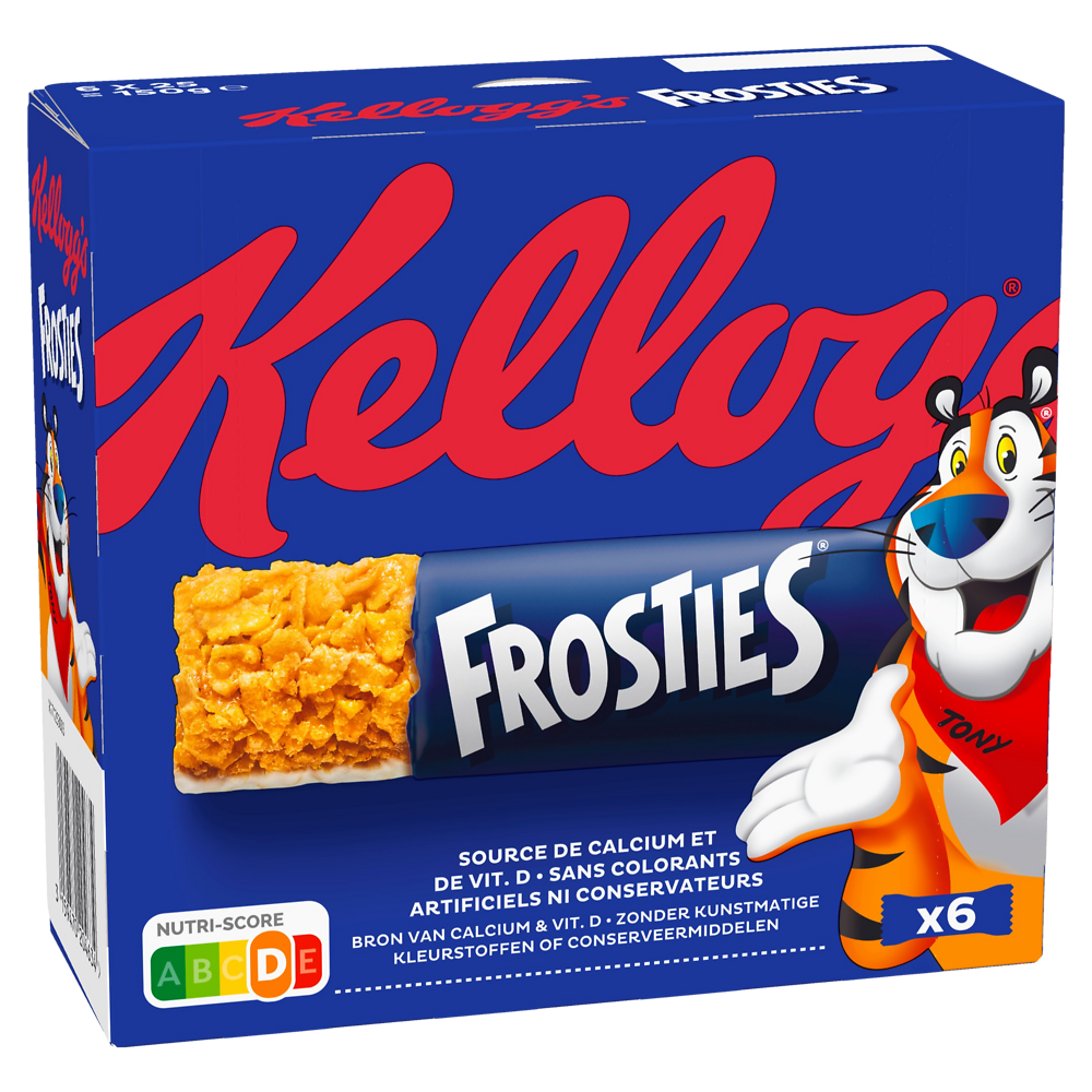 Barres Céréales FROSTIES KELLOGG'S, 6x25g