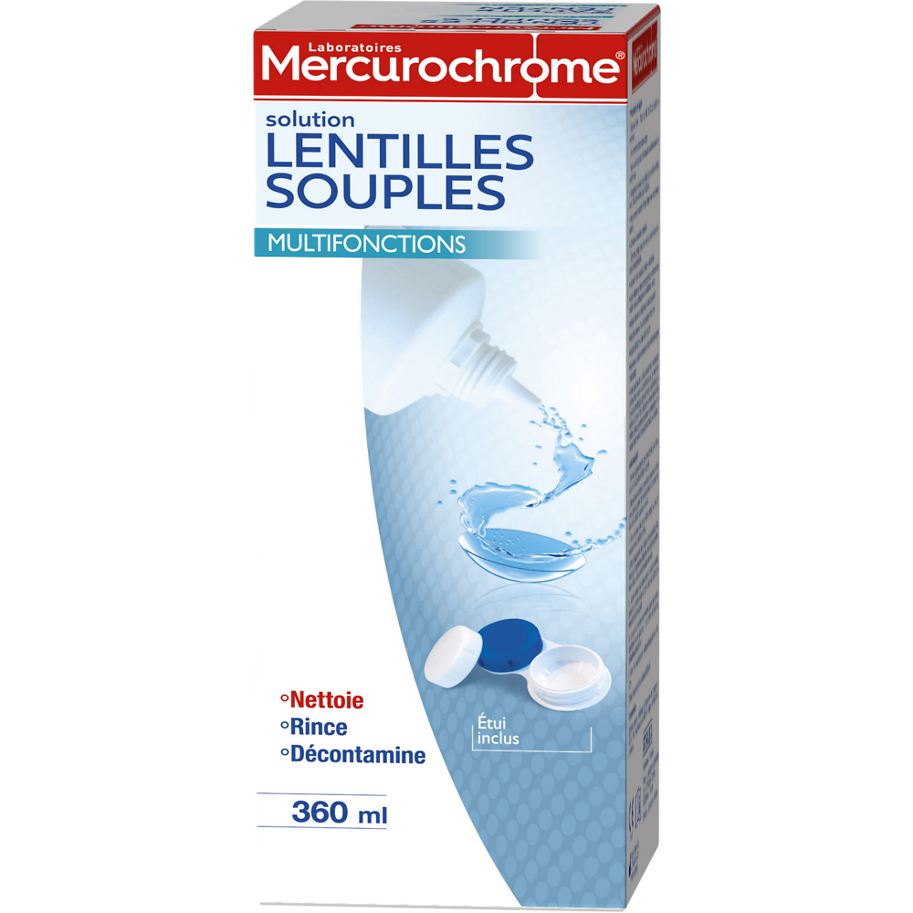 Solution multifonctions lentilles souples MERCUROCHROME, 360ml