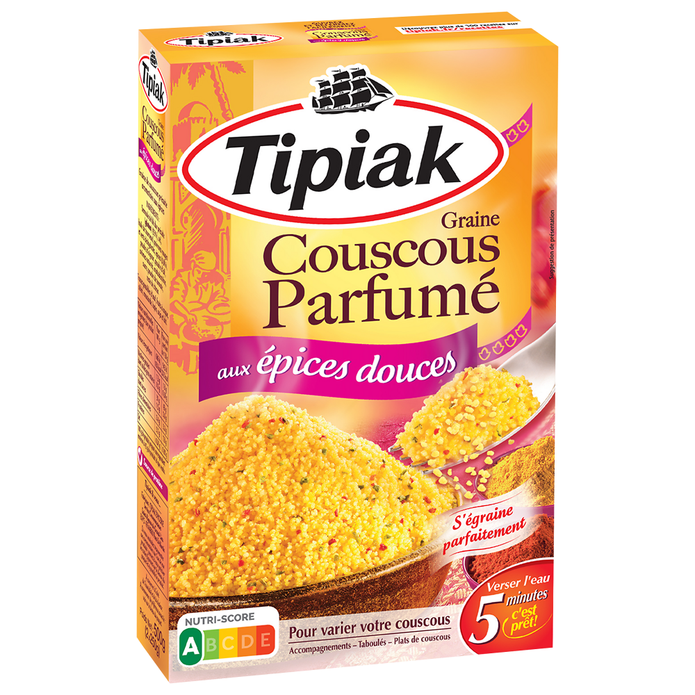 Couscous parfumé aux épices douces TIPIAK - 2x250g