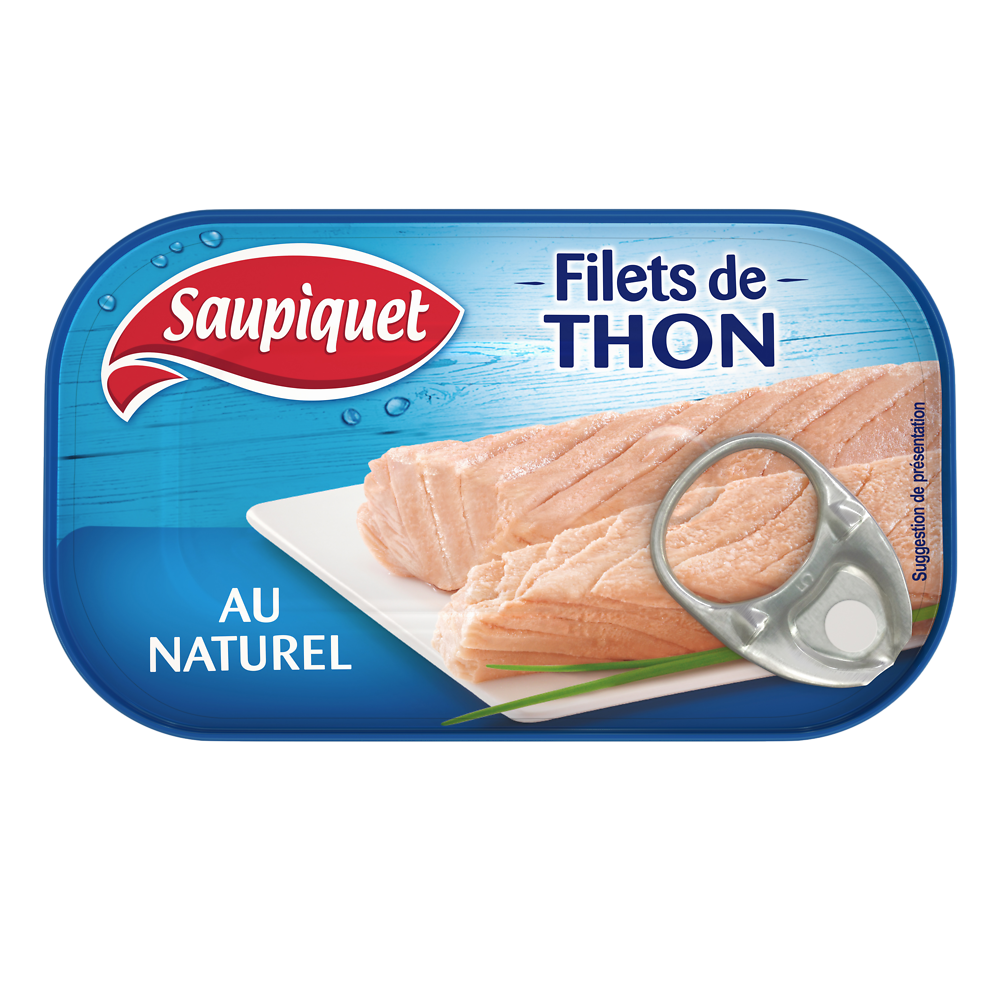 Filets de thon au naturel SAUPIQUET - 81g