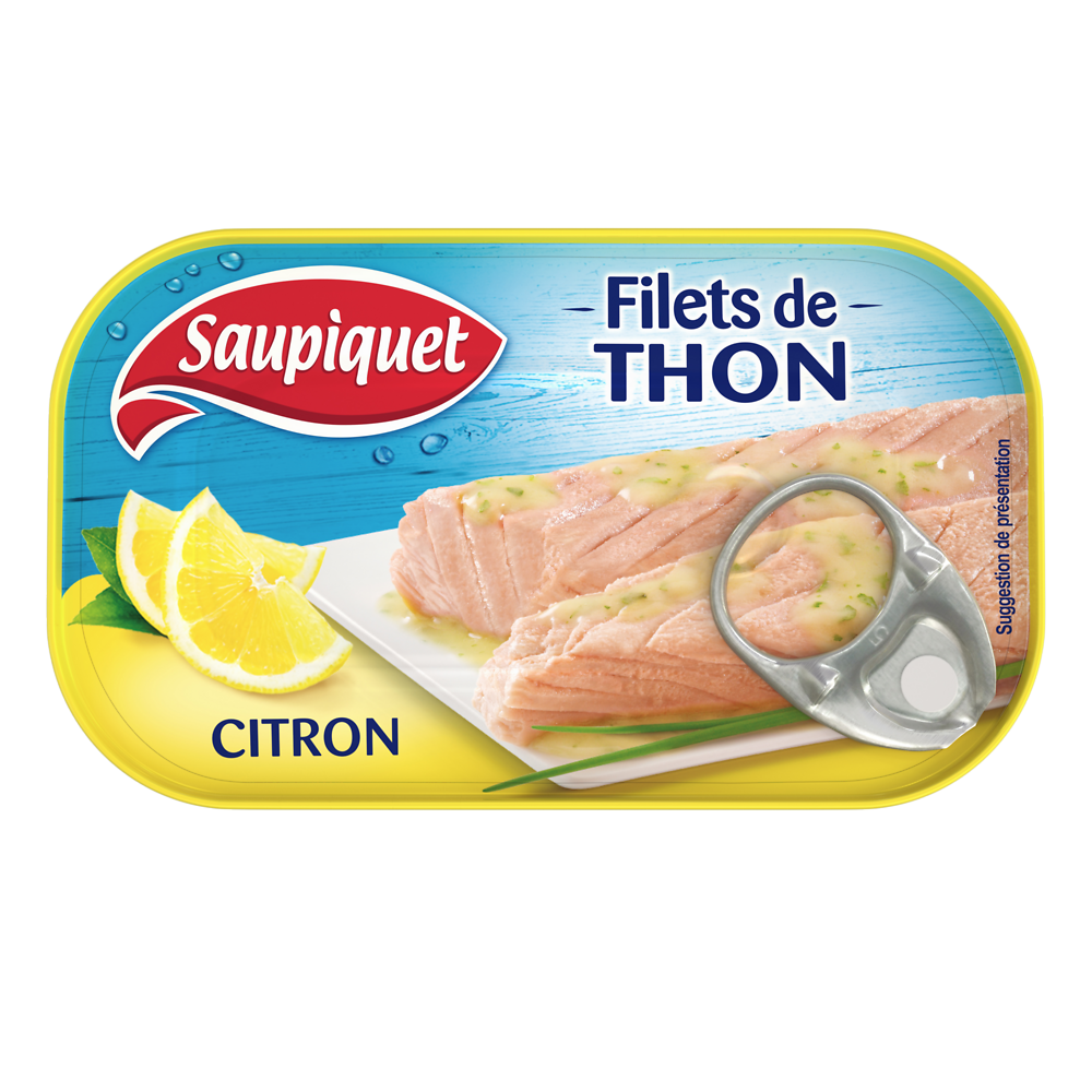 Filets de thon au citron   SAUPIQUET - 115g