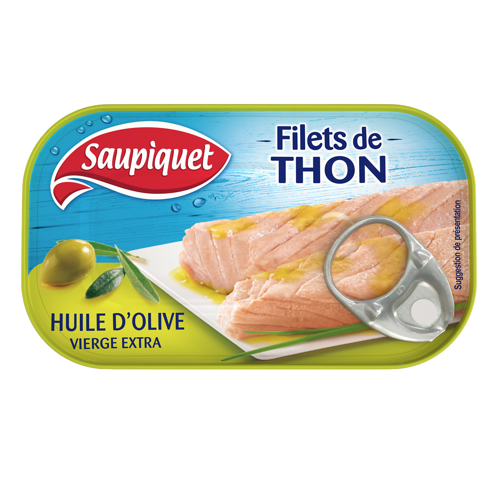 Filets de thon à l'huile d'olive vierge extra SAUPIQUET - 115g