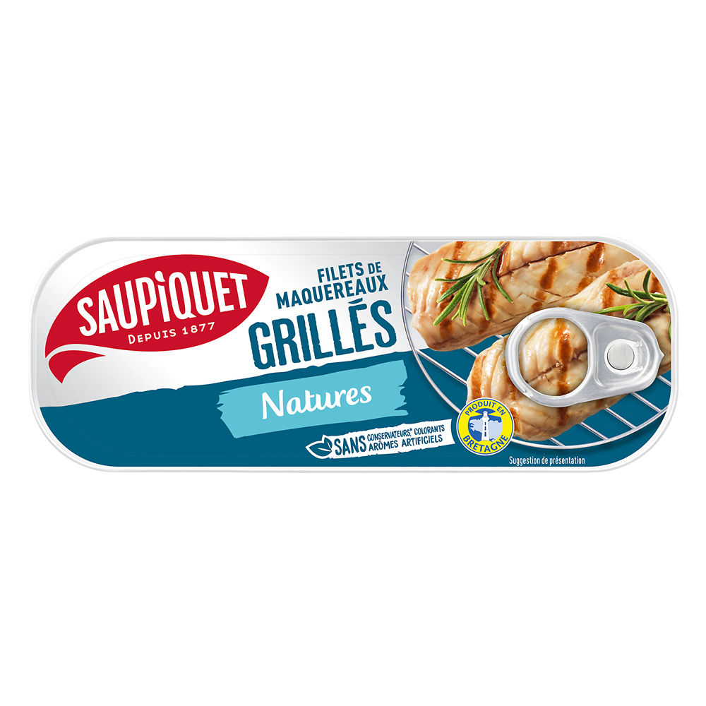 Filets de maquereaux grillés natures  SAUPIQUET - 120g