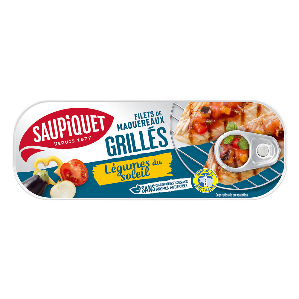 Filets de maquereaux grillés légumes du soleil  SAUPIQUET - 120g