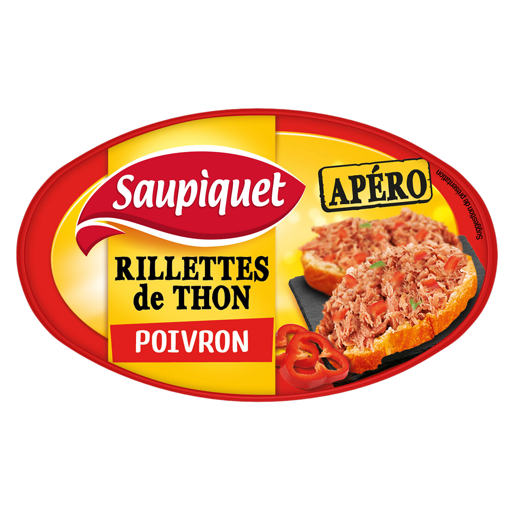 Rillettes de thon au poivron  SAUPIQUET - 115g