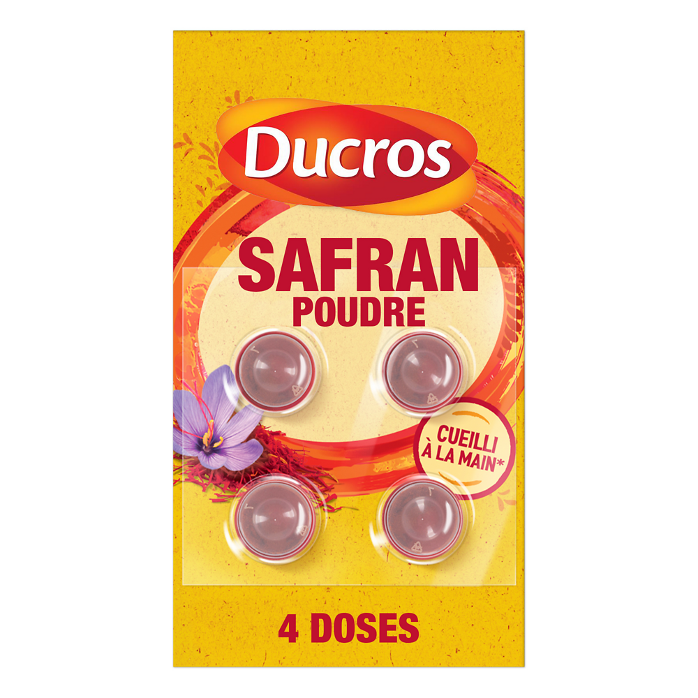 Safran moulu DUCROS, 4 doses x 0,1g