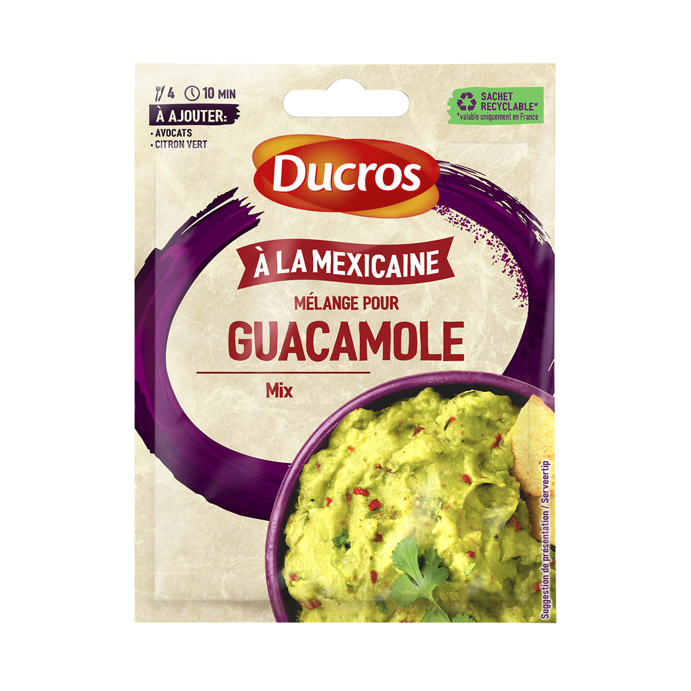 Mélange pour guacamole mexicain DUCROS, sachet de 20g