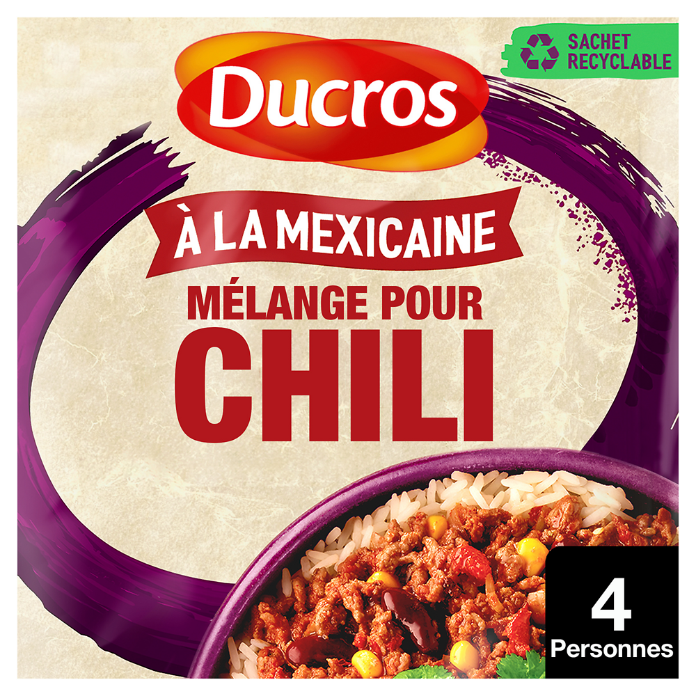 Mélange pour chili mexicain "Sachet Malin" DUCROS, 20g