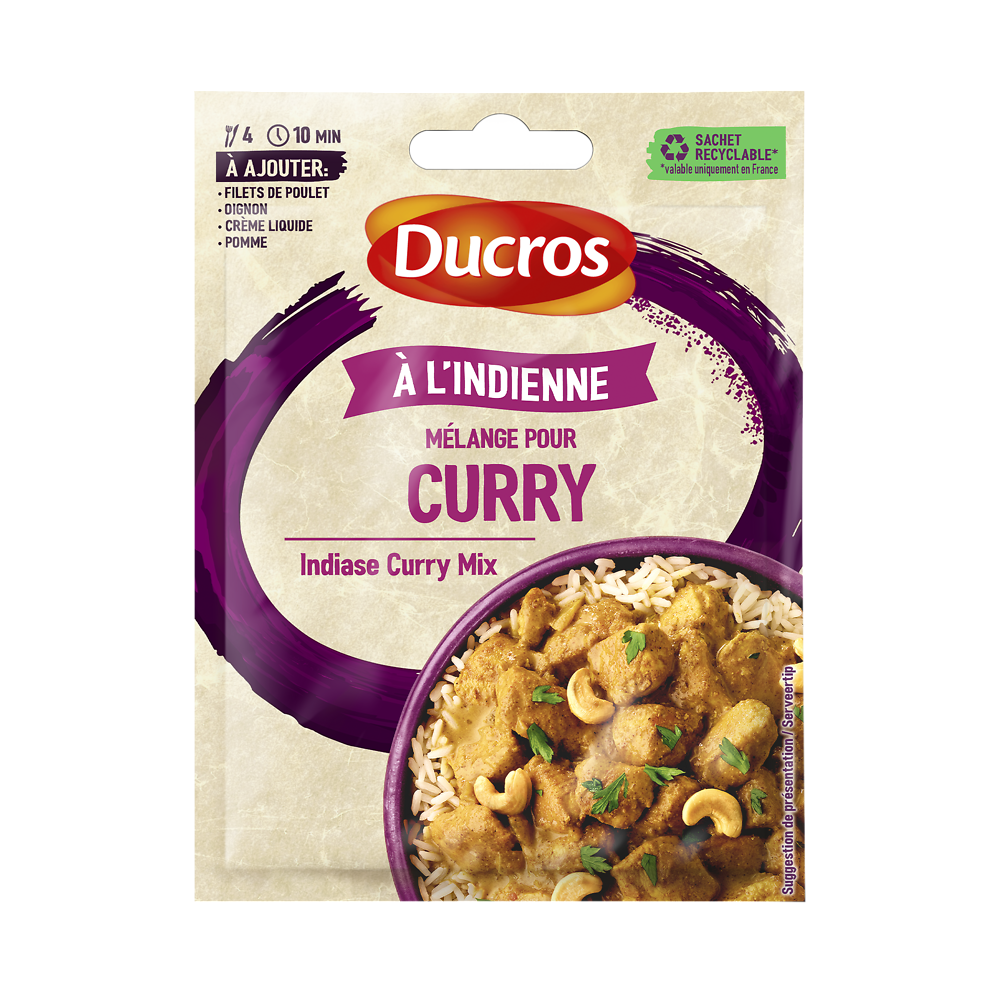 Curry Indien "Sachet Malin" DUCROS, 20g