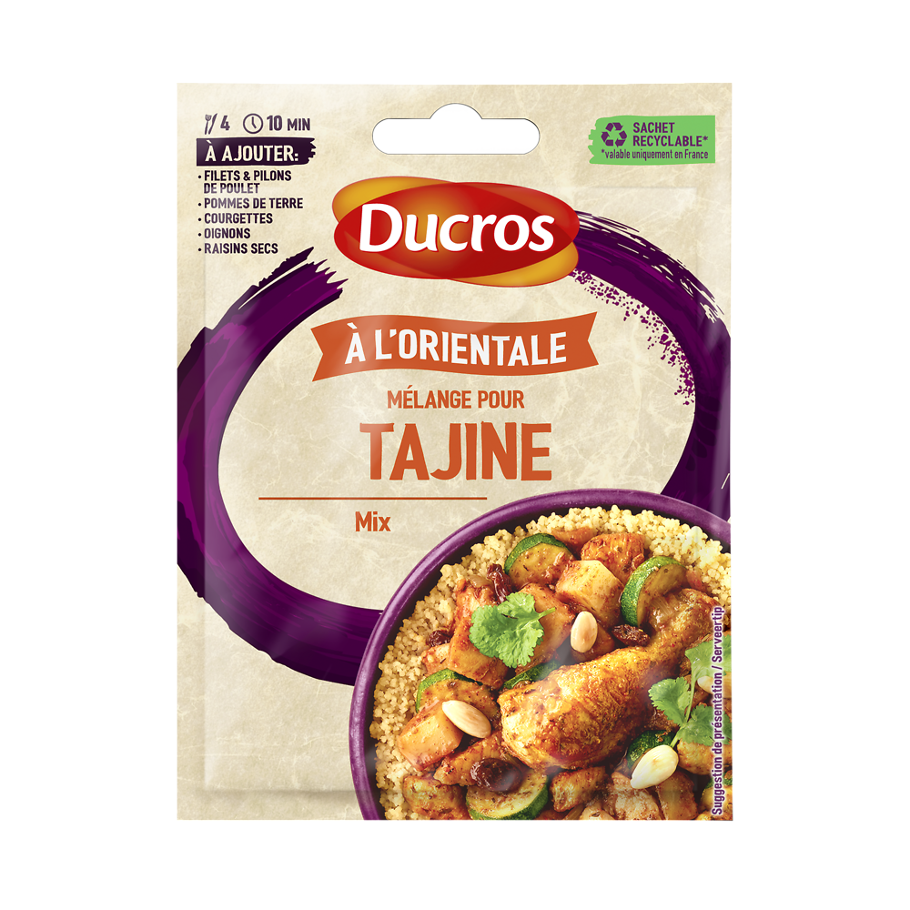 Mélange pour tajine Marocaine DUCROS, sachet de 18g