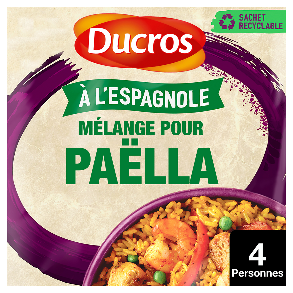 Epices Mélange pour paella valenciana Sachet Malin DUCROS 20g