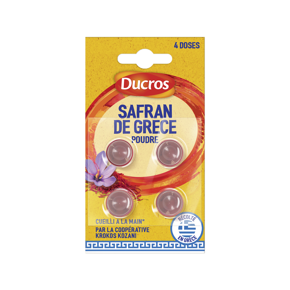 Safran de Grèce DUCROS sous blister 4 doses x 0,1g