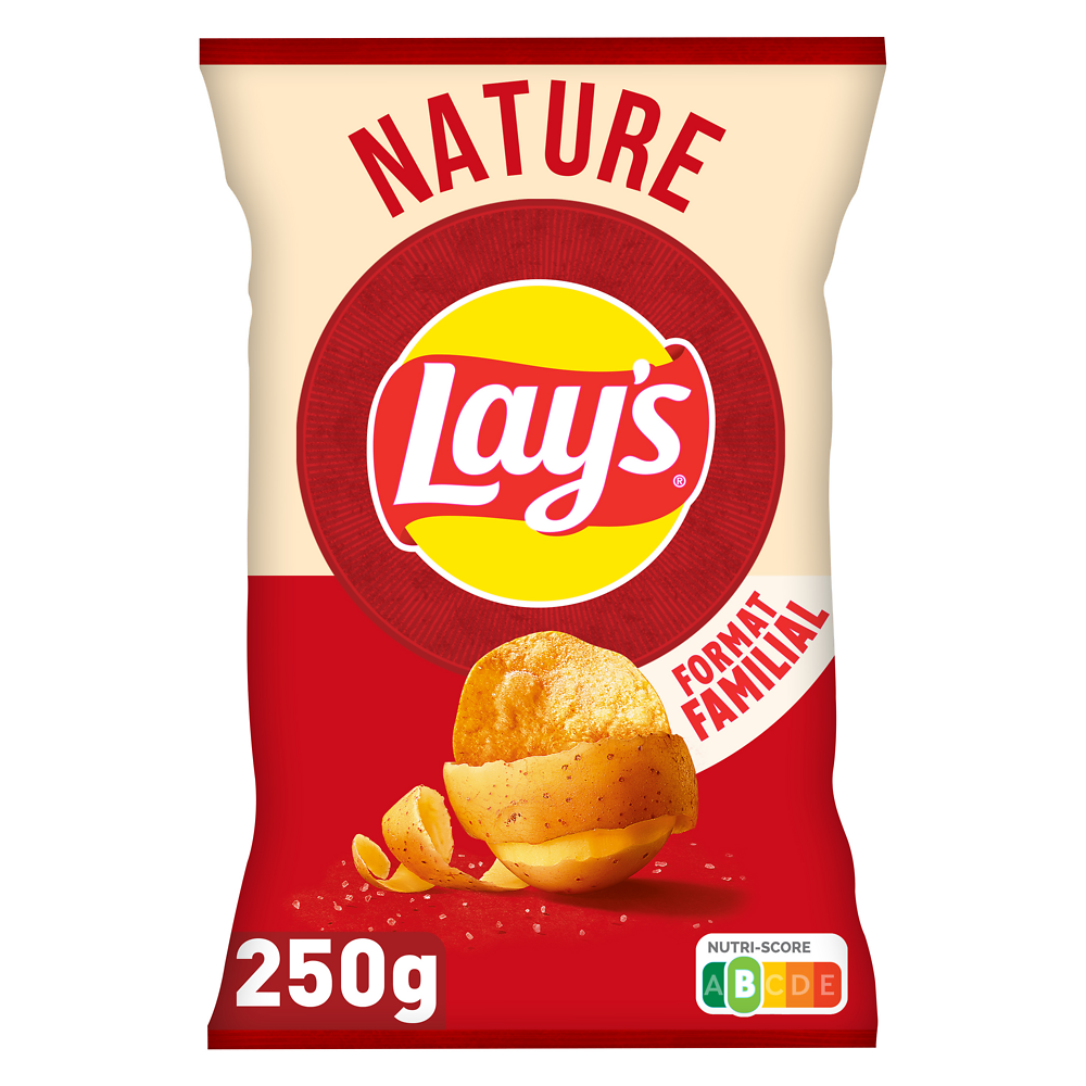 Chips Nature LAY'S, format familial 250 g