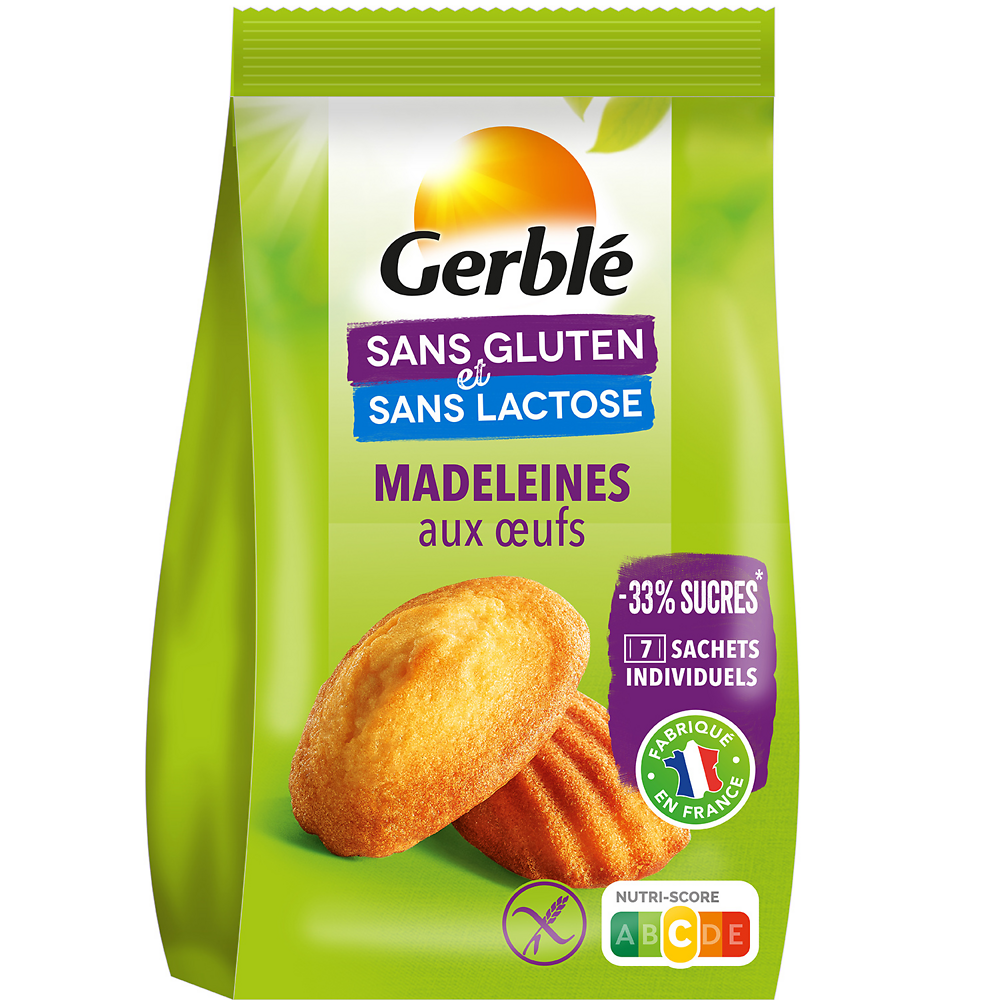 Madeleine aux Oeufs Sans Gluten GERBLE  -  200 g