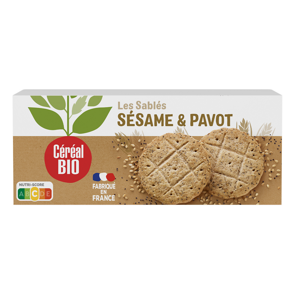 Biscuits Pavot Sésame CEREAL BIO  - 132g