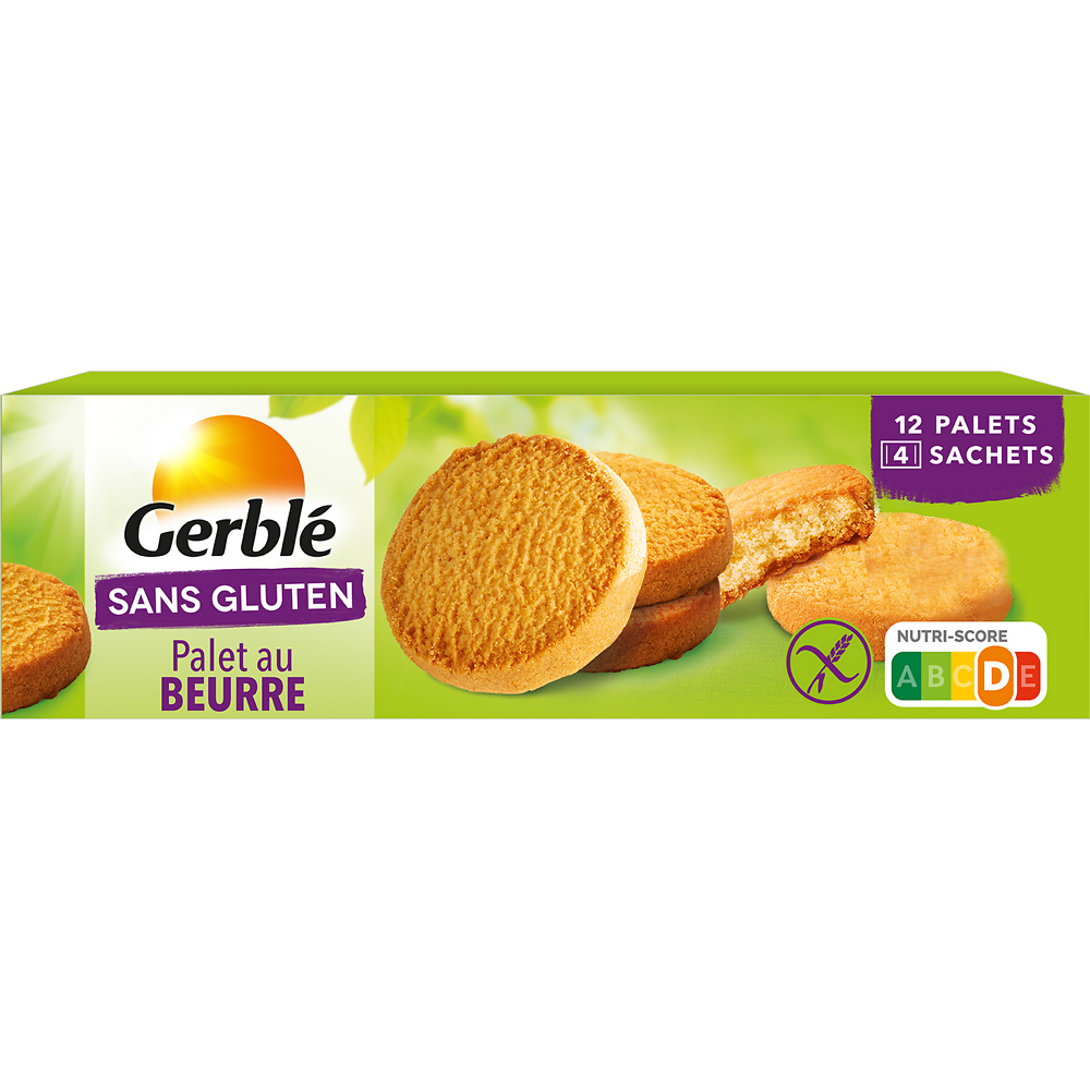 Biscuits Sablés Beurre Sans Gluten GERBLE  -  160 g