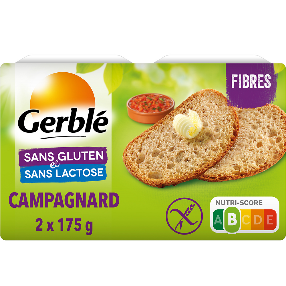 Pain Campagnard Sans Gluten GERBLE  - 350 g