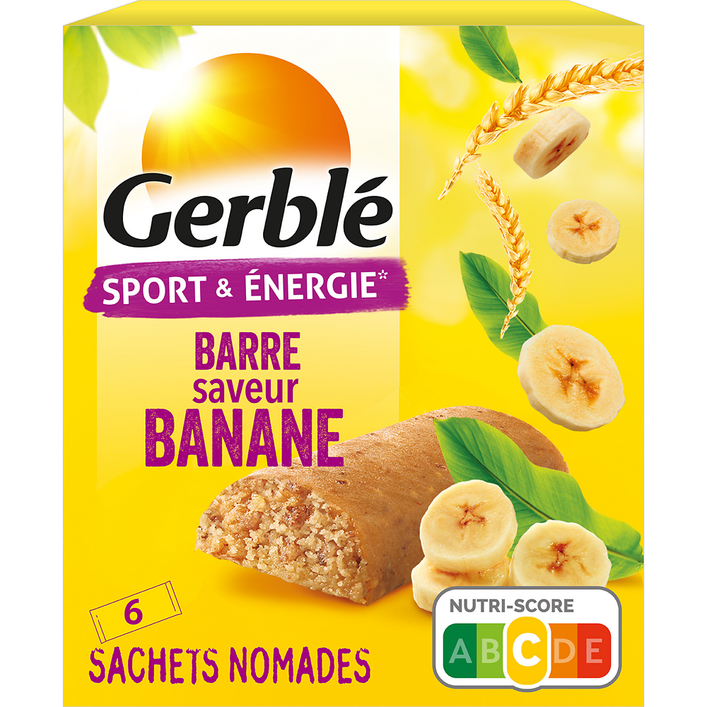 Barre Banane GERBLE - 6 sachets 150g