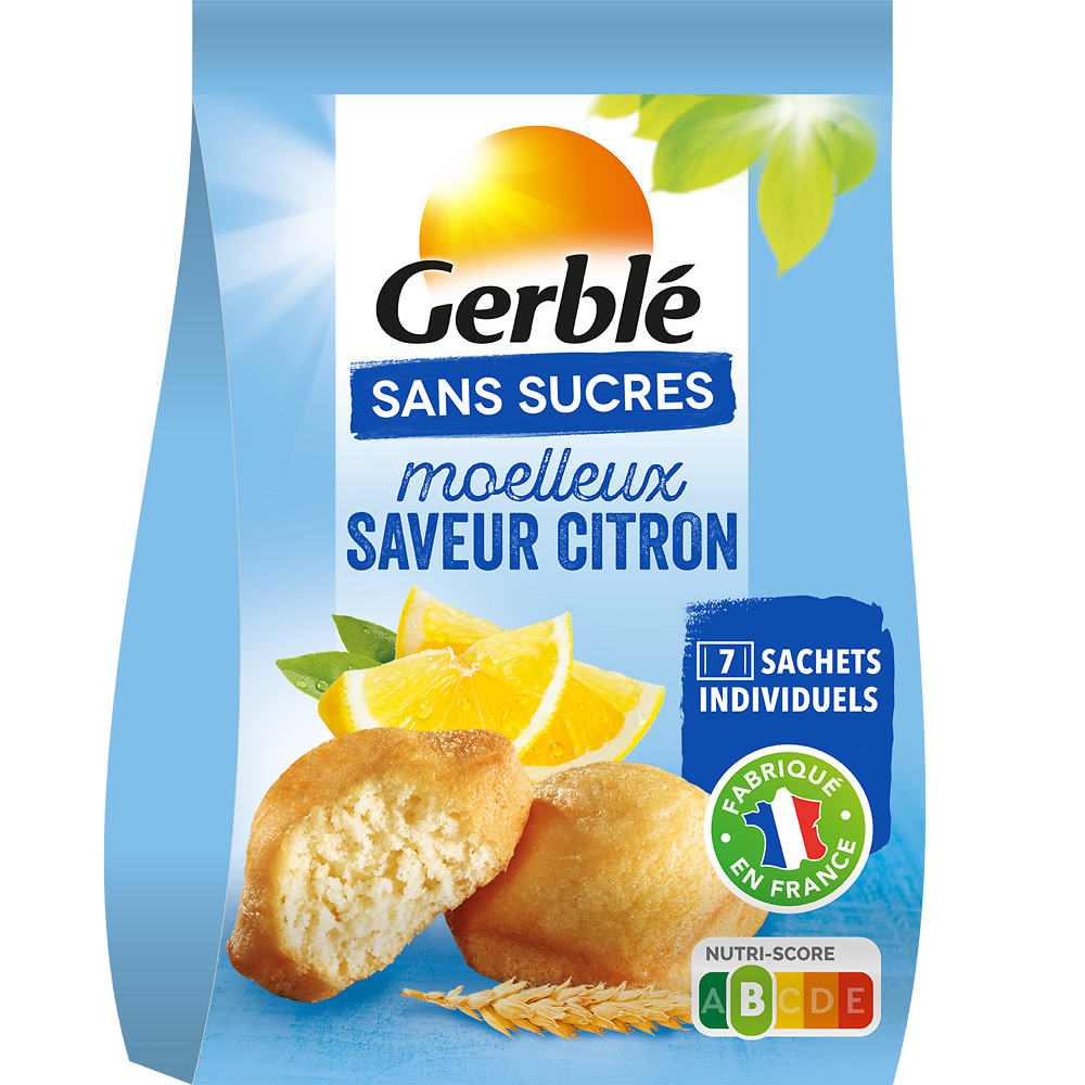 GERBLE - Moelleux Citron Sans Sucres -  196g