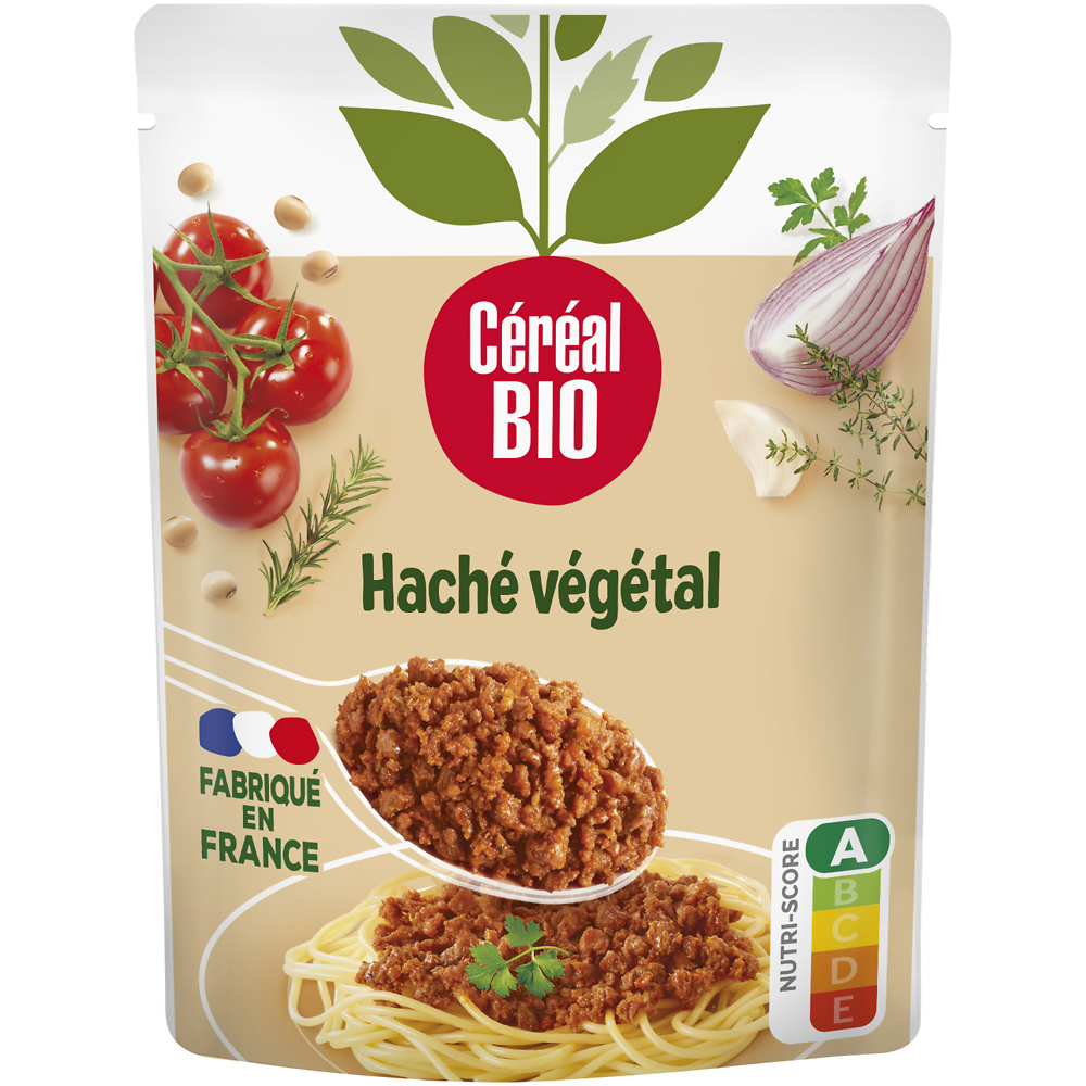 Haché végétal  façon Bolognaise au soja repas express CEREAL BIO  - 250g