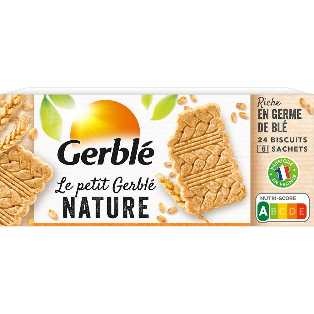 Biscuits Le petit nature GERBLE -  8x3, 200g