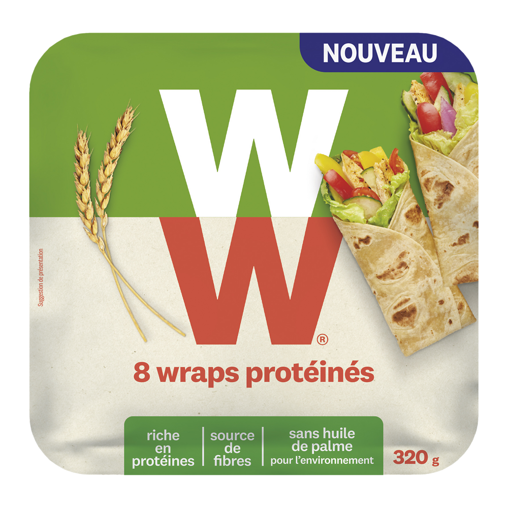 Wraps blé protéiné WW -  x8, 320g