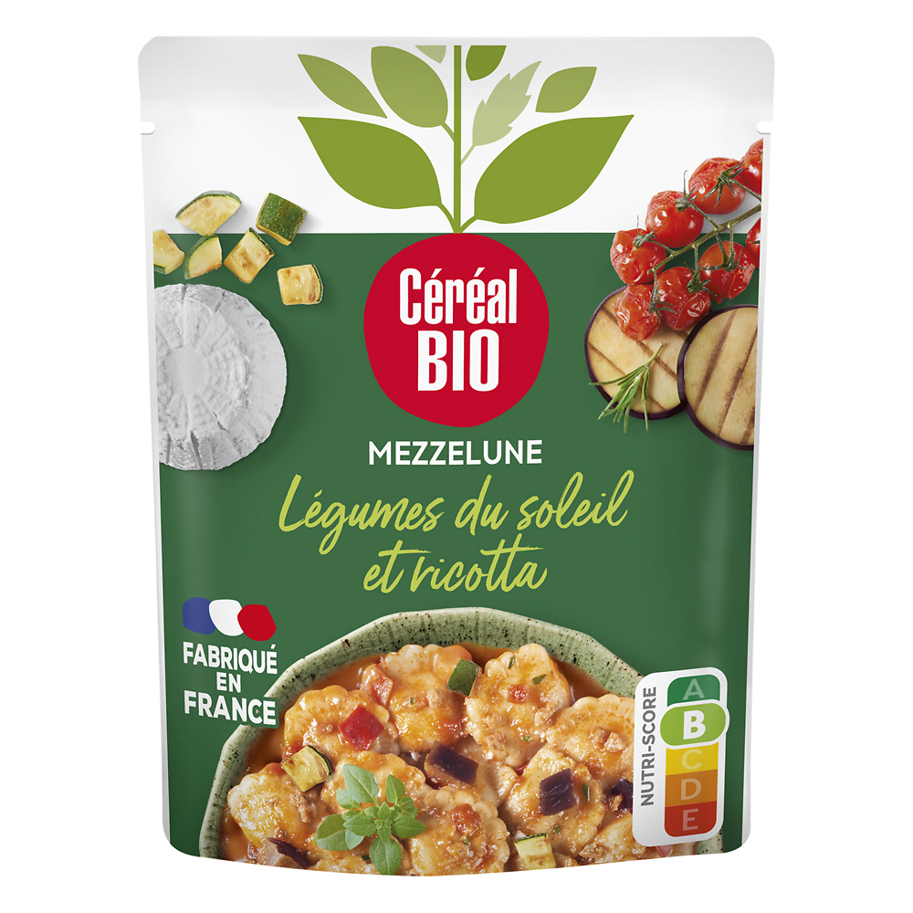 Mezzelune légumes soleil & ricotta bio CEREAL BIO 280g