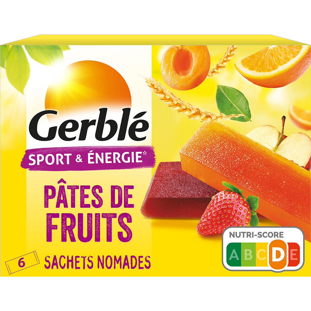 Pâtes de Fruits GERBLE -   6 sachets 162g