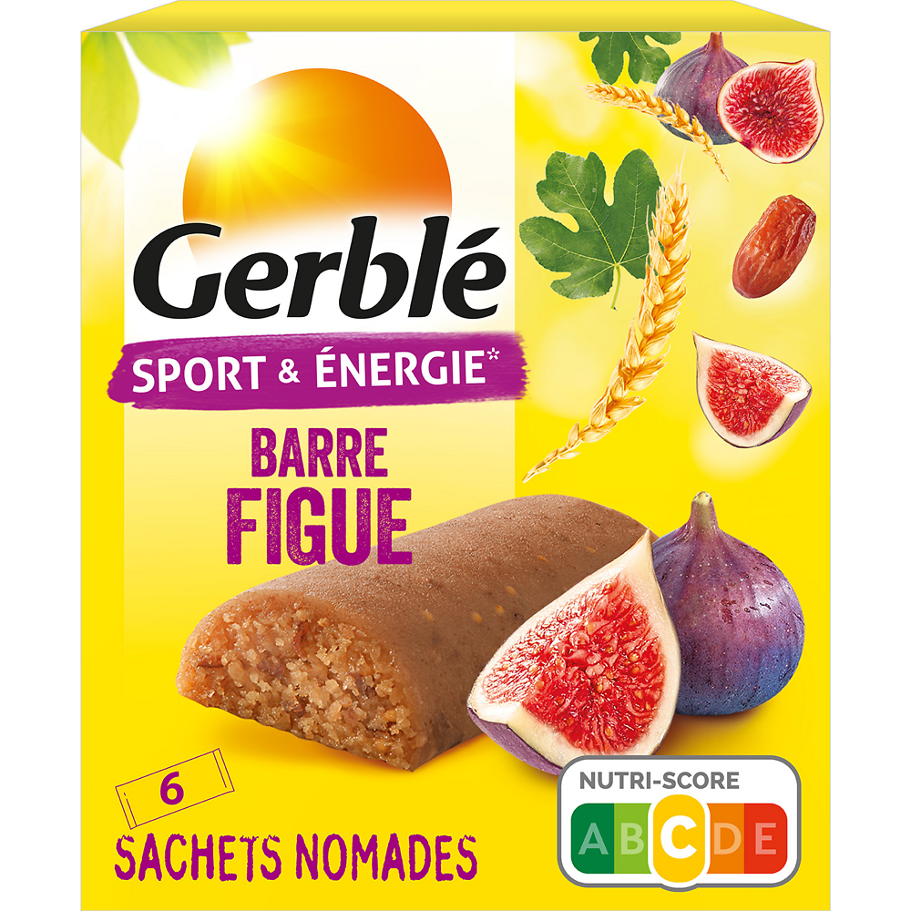 Barre Figue GERBLE  -  6 sachets 150g