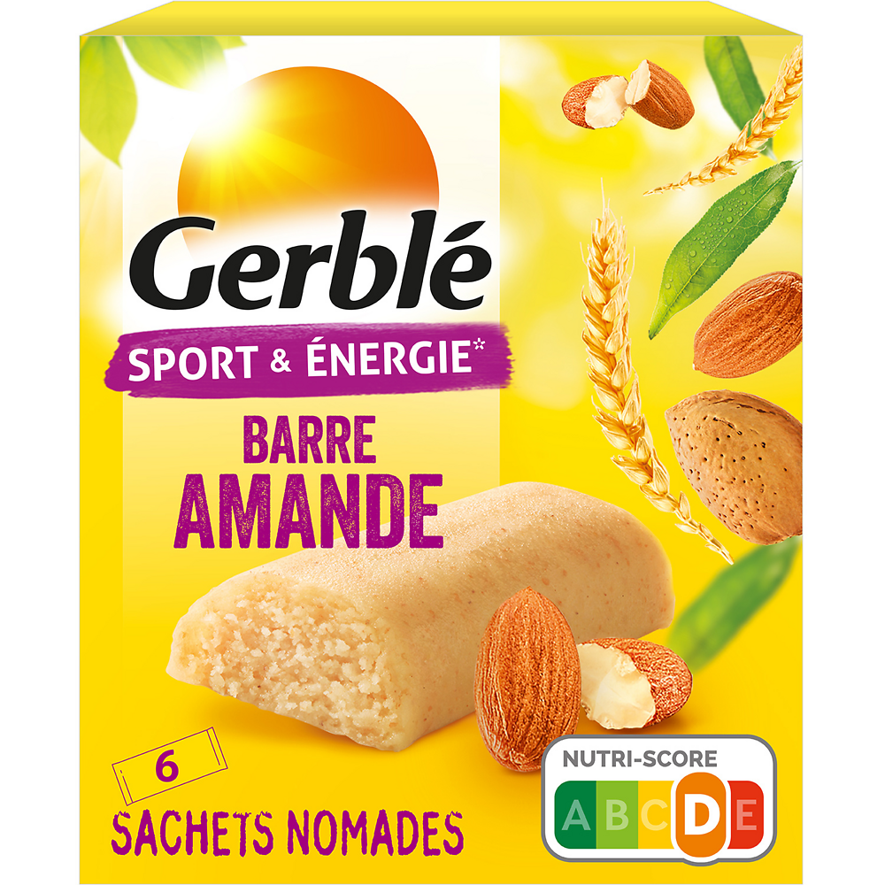 Barre Amande GERBLE  - 6 sachets 150g