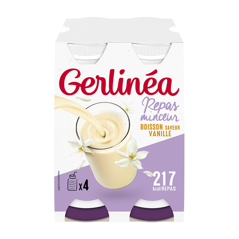 Boisson vanille , repas minceur GERLINEA  -  x4, 944ml