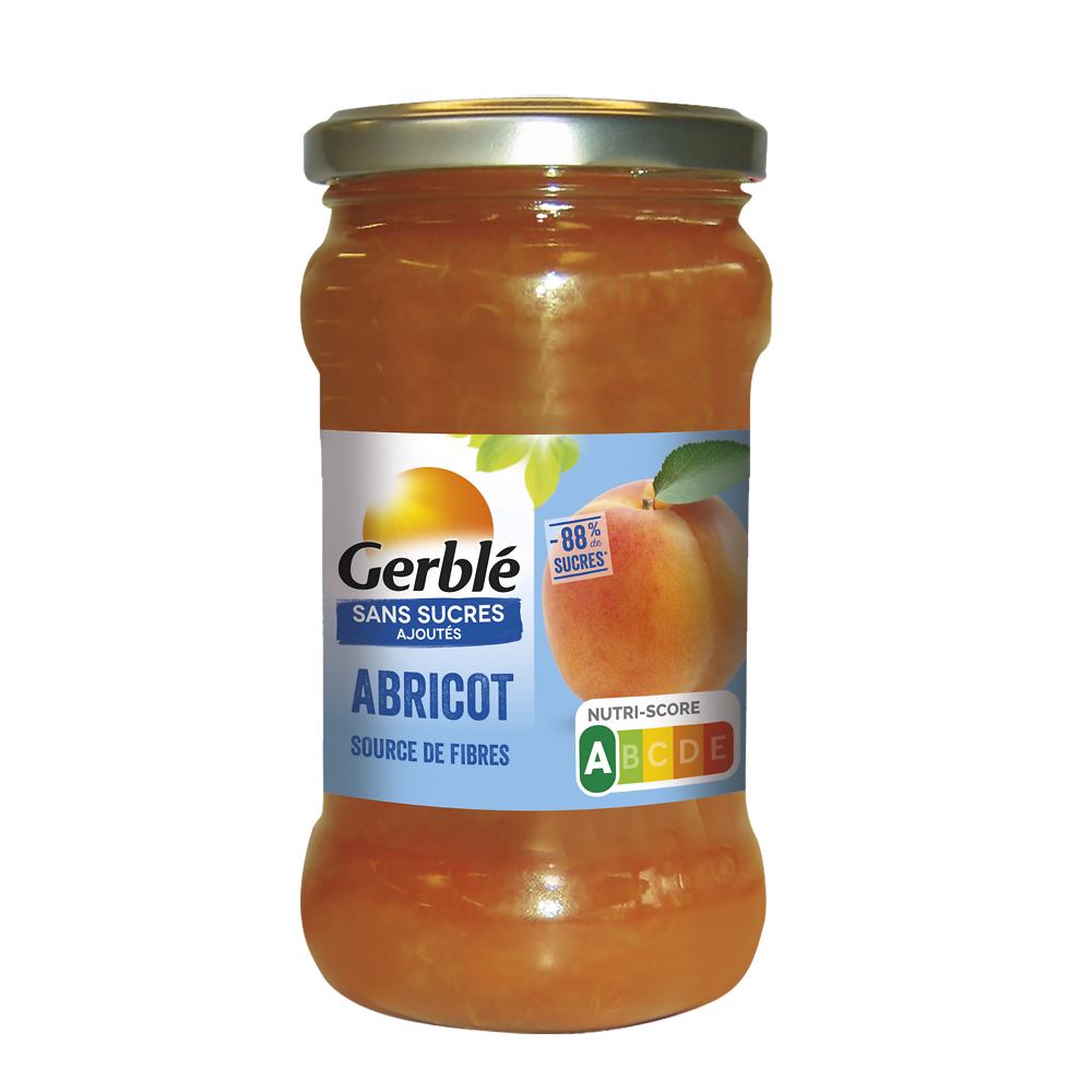 GERBLE - Confiture abricot sans sucres ajoutés -  320g